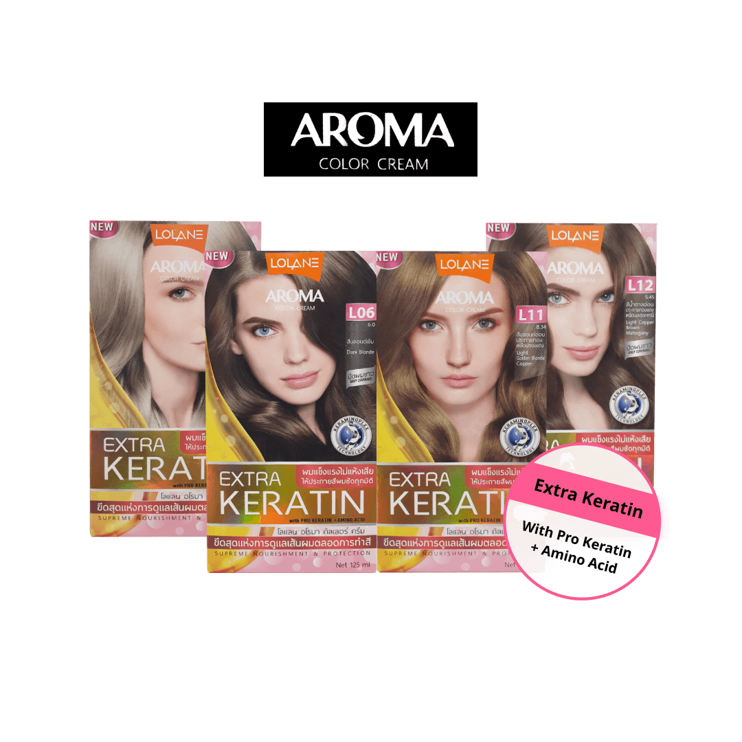 ครีมเปลี่ยนสีผม Lolane Aroma Color Cream โลแลน อโรมา คัลเลอร์ ครีม 50g
